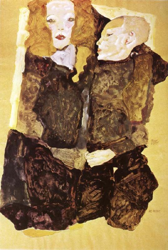 Egon Schiele The Brother oil painting image